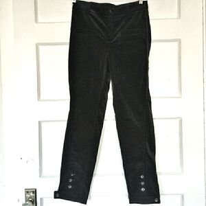 Marimekko Ritva Falla High Waist Ankle Button Velvet Pants